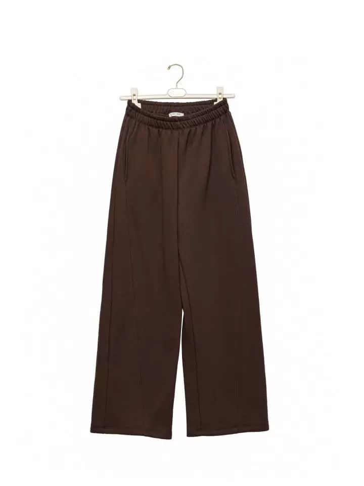 Paper Moon - Korean Women Fashion - #momslook -  Stitch Detail Banded Cozy Pants  - 2