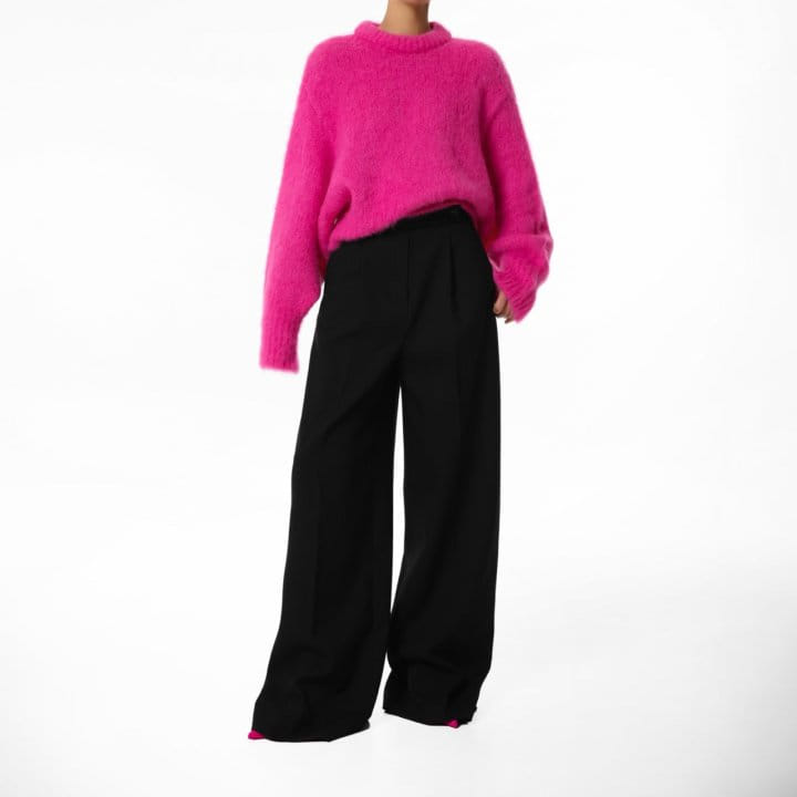 Paper Moon - Korean Women Fashion - #vintagekidsstyle - classic wide pleated palazzo pants - 4