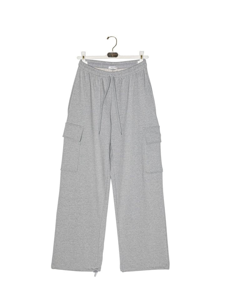 Paper Moon - Korean Women Fashion - #pursuepretty -  Cargo Pocket Wide Sweatpants  - 4