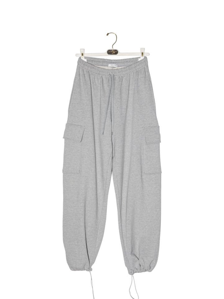 Paper Moon - Korean Women Fashion - #shopsmall -  Cargo Pocket Wide Sweatpants  - 6