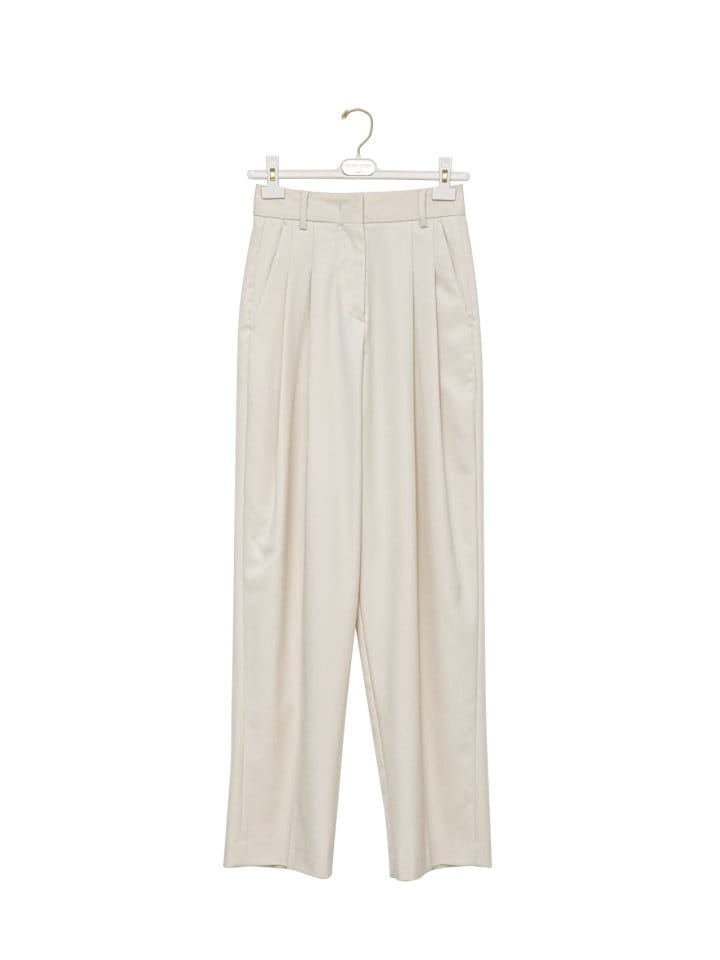 Paper Moon - Korean Women Fashion - #womensfashion - soft touch pin tuck wide trousers - 3