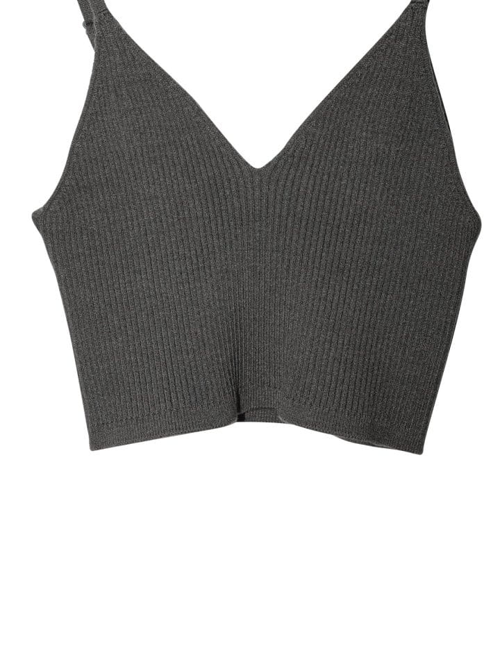 Paper Moon - Korean Women Fashion - #womensfashion -   W Ribbed Knit Cropped Bustier Top  - 8