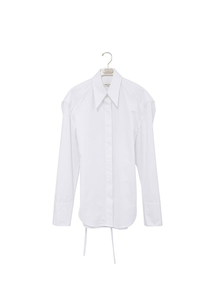 Paper Moon - Korean Women Fashion - #momslook -   Padded Shoulder Button Down C Shirt  - 4