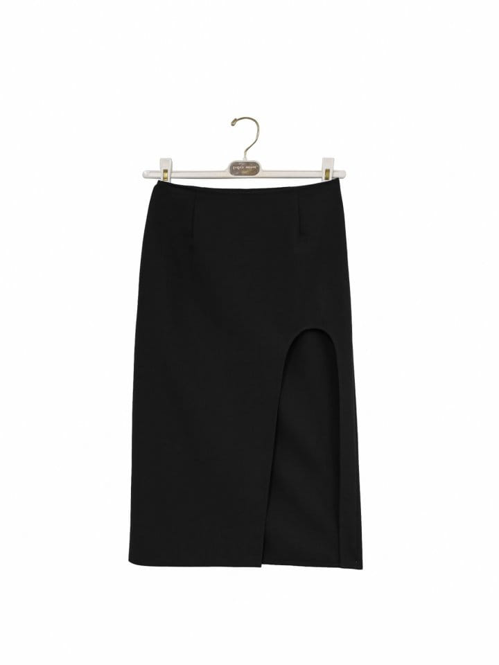 Paper Moon - Korean Women Fashion - #womensfashion -   Round Split Detail Pencil Midi Skirt  - 2