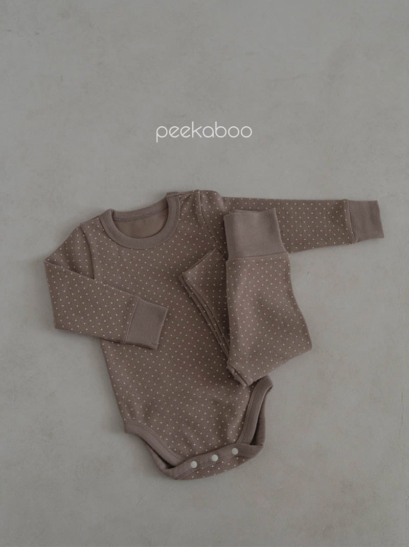 Peekaboo - Korean Baby Fashion - #babyfever - Dot Body Suit - 6