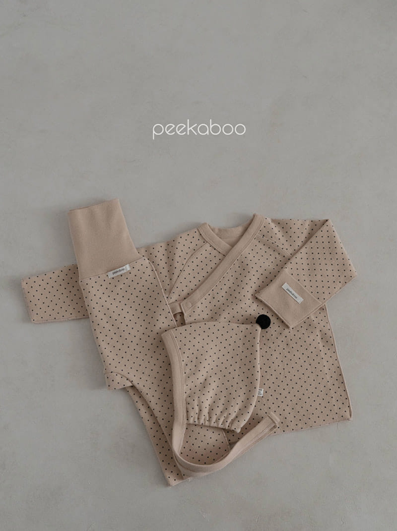 Peekaboo - Korean Baby Fashion - #onlinebabyshop - Dot Bennet Set - 2