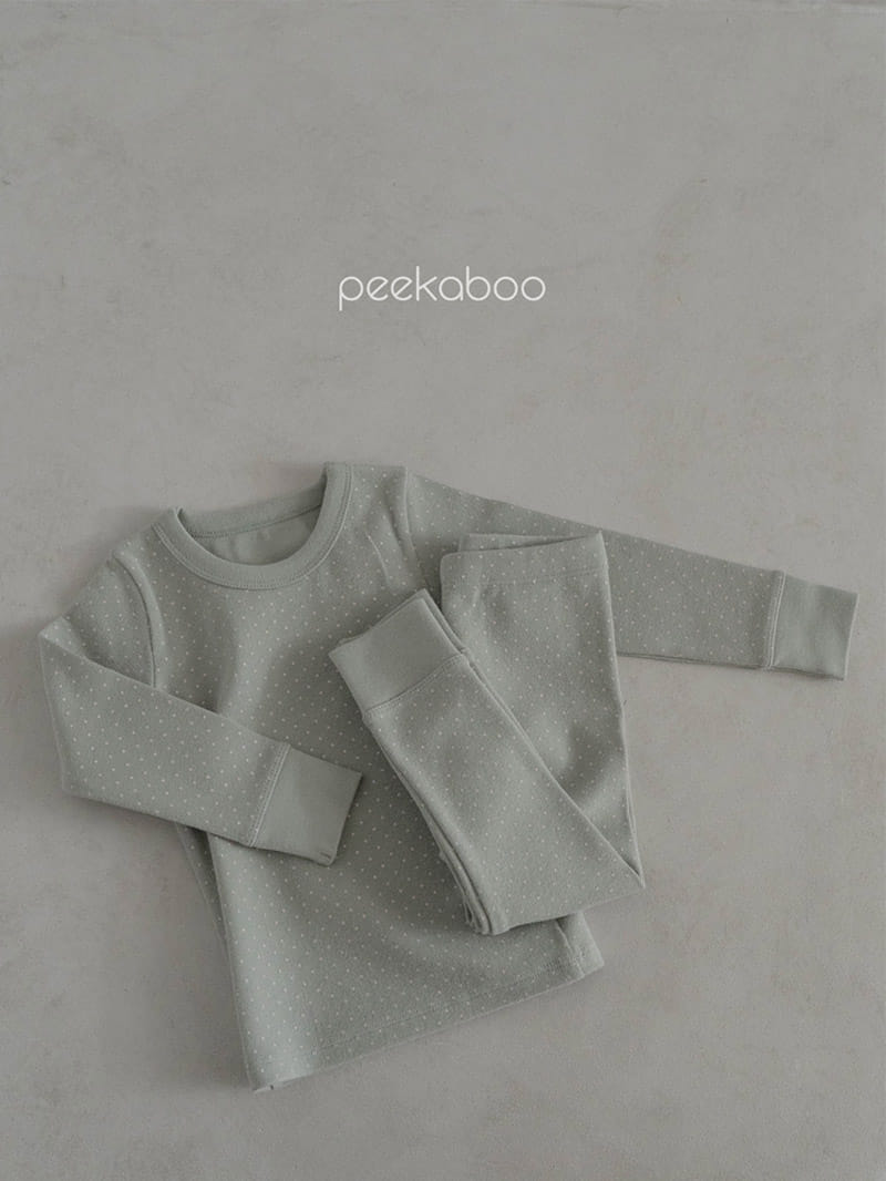 Peekaboo - Korean Children Fashion - #childofig - Dot Top Bottom Set - 7