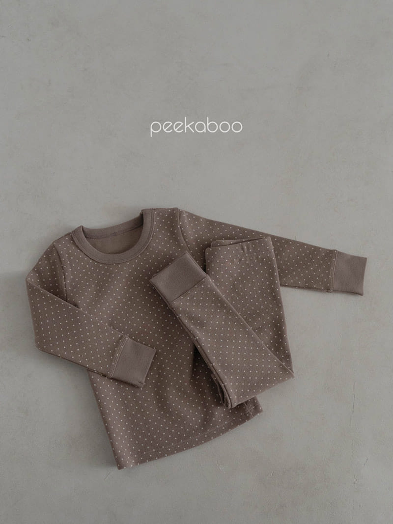 Peekaboo - Korean Children Fashion - #childrensboutique - Dot Top Bottom Set - 8