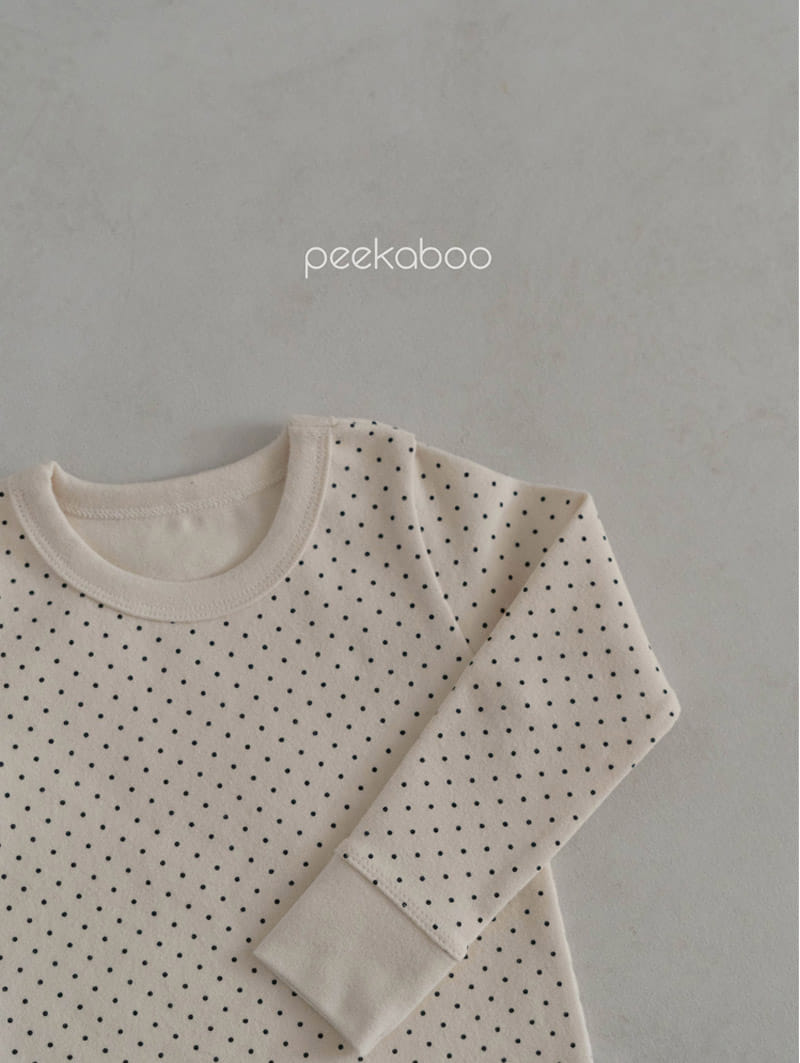 Peekaboo - Korean Children Fashion - #discoveringself - Dot Top Bottom Set - 10