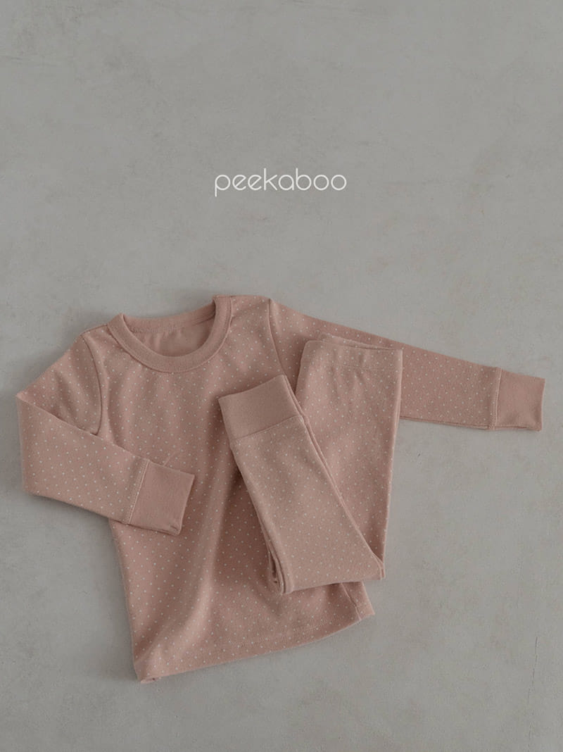 Peekaboo - Korean Children Fashion - #stylishchildhood - Dot Top Bottom Set - 6