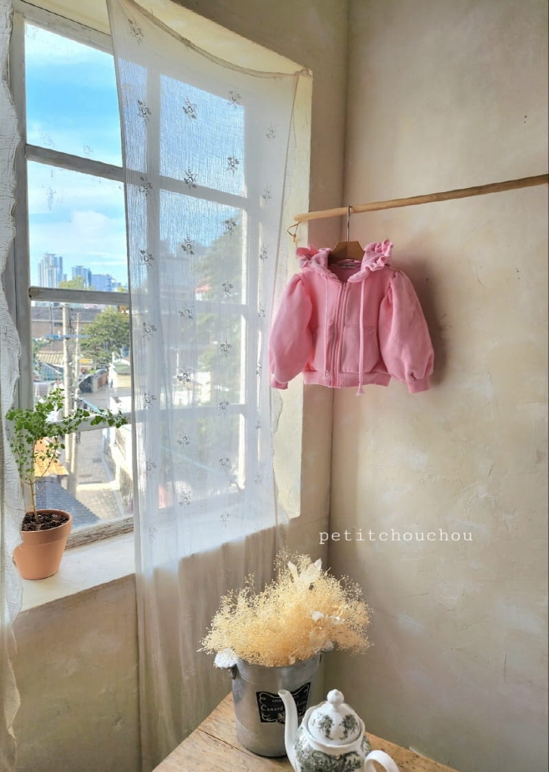 Petitchouchou - Korean Children Fashion - #childrensboutique - Fleece Banana Frill Zip-Up - 5