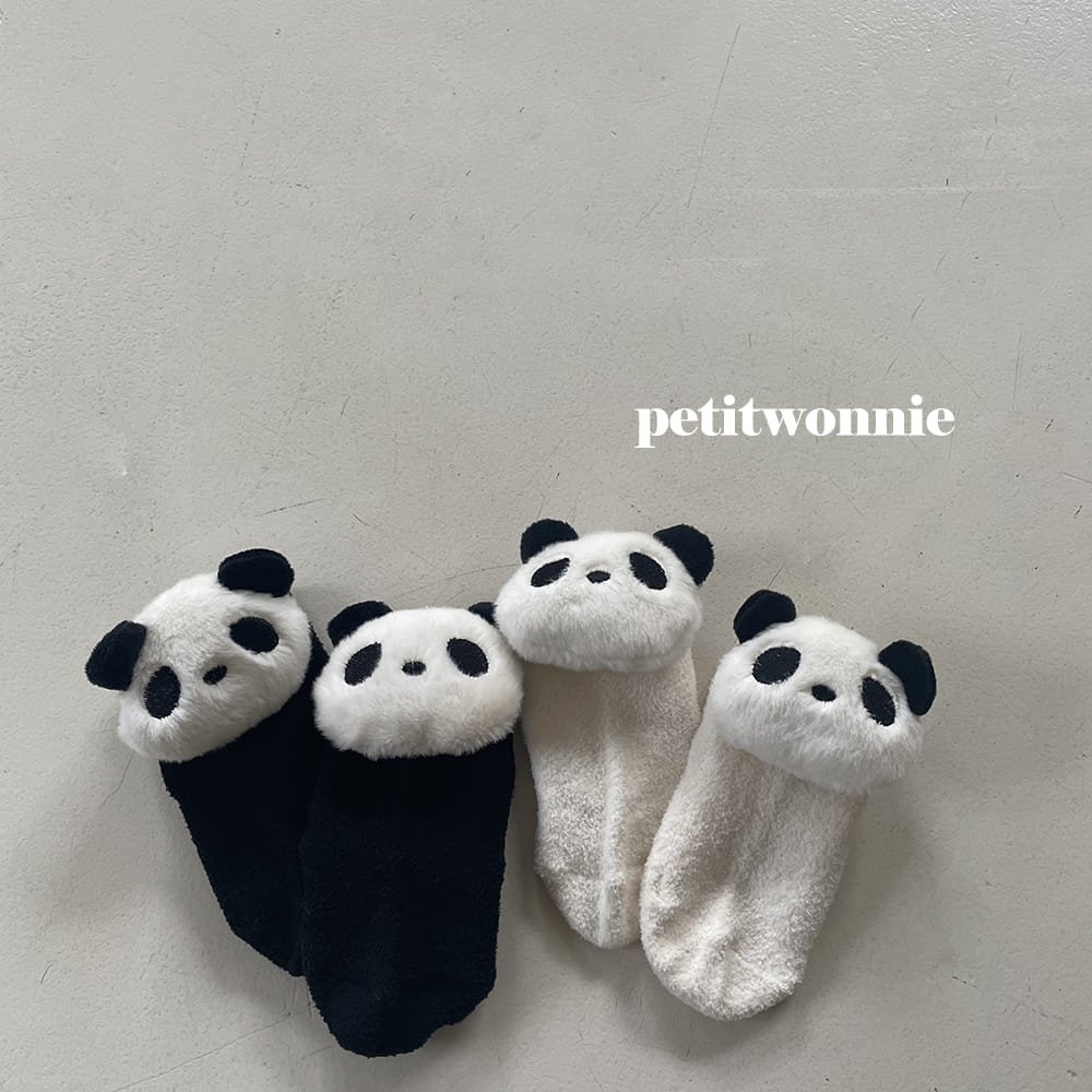 Petitwonnie - Korean Children Fashion - #Kfashion4kids - Panda Sleep Socks