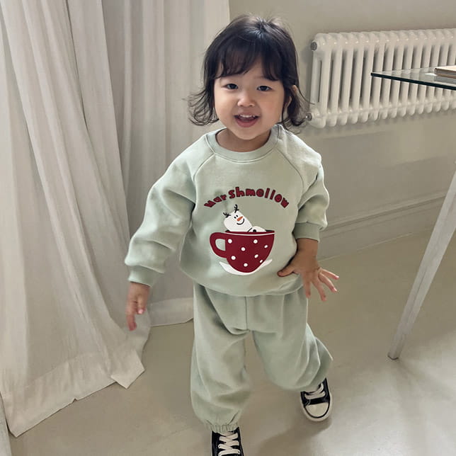 Petitwonnie - Korean Children Fashion - #magicofchildhood - Marshmallow Top Bottom Set