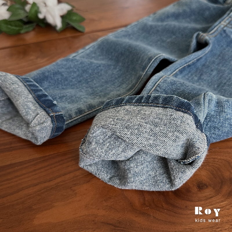 Roy - Korean Children Fashion - #littlefashionista - New Fleece Jeans - 4