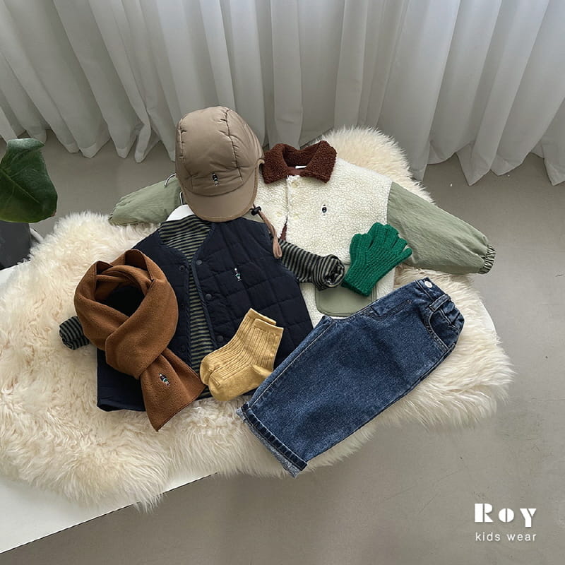 Roy - Korean Children Fashion - #minifashionista - New Fleece Jeans - 5
