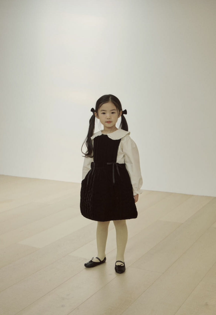 Soye - Korean Children Fashion - #fashionkids - Velvet Ribbon One-Piece