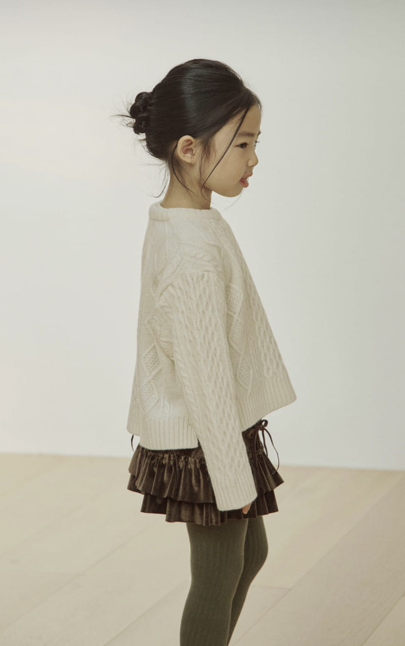 Soye - Korean Children Fashion - #prettylittlegirls - Velet Bon Bon Skirt - 5