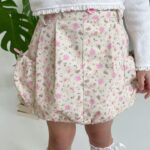 Flower Pumpkin Pocket Skirt