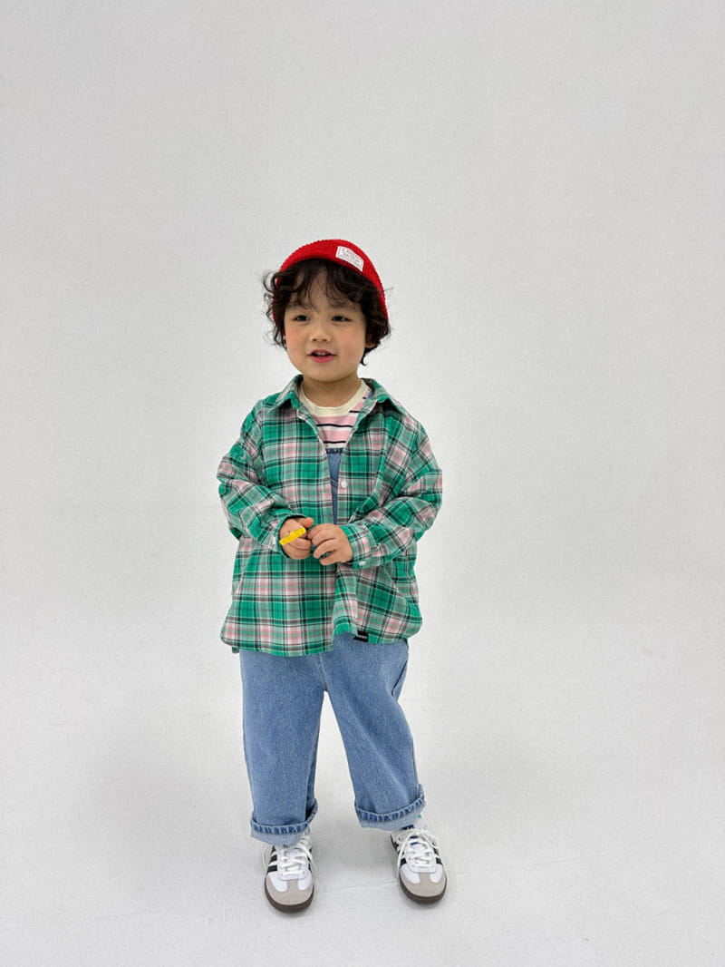 A-Market - Korean Children Fashion - #Kfashion4kids - Pentagon Denim Dungarees - 8