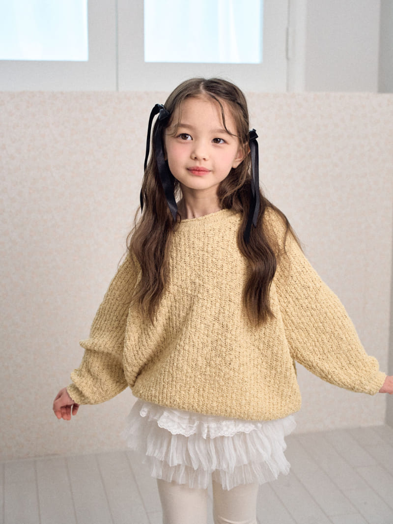 A-Market - Korean Children Fashion - #Kfashion4kids - Dekki Popcorn Round Knit - 10