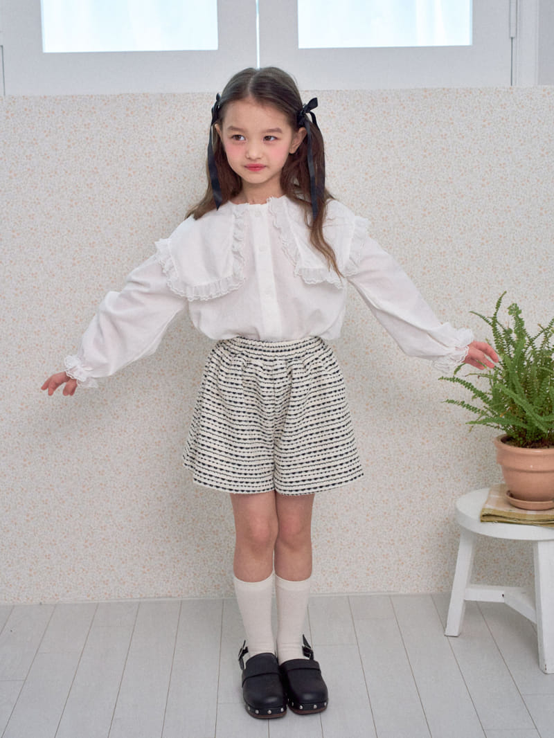 A-Market - Korean Children Fashion - #Kfashion4kids - Retro Collar Blanc - 3