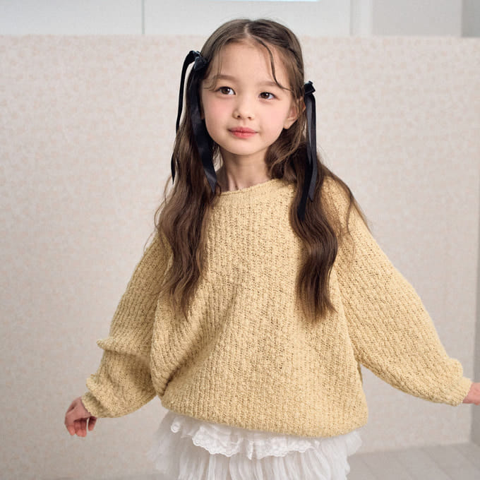 A-Market - Korean Children Fashion - #childofig - Dekki Popcorn Round Knit