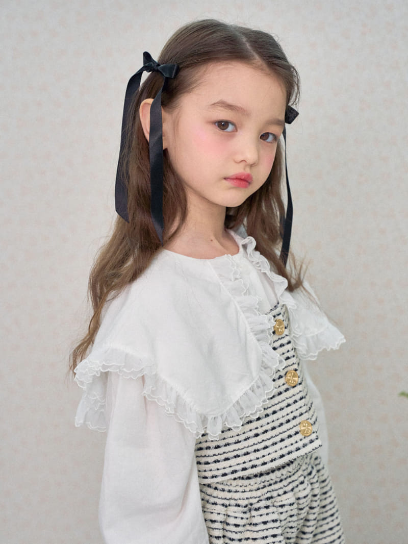 A-Market - Korean Children Fashion - #childofig - Retro Collar Blanc - 8