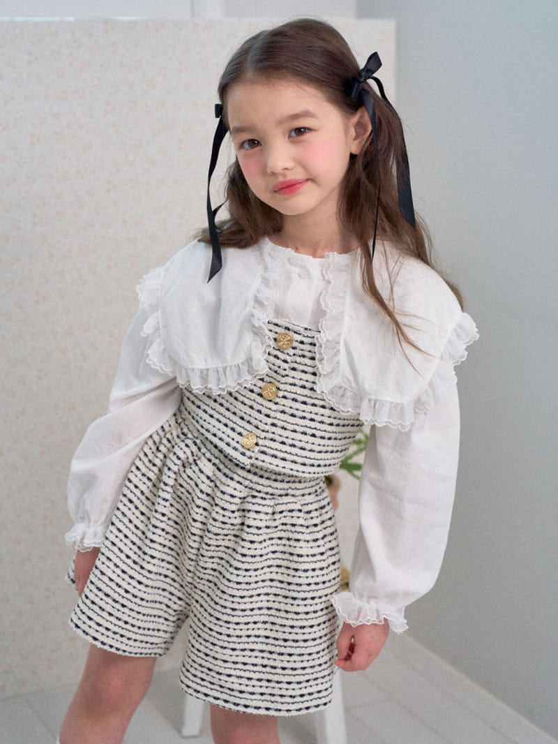 A-Market - Korean Children Fashion - #childofig - Retro Collar Blanc - 9