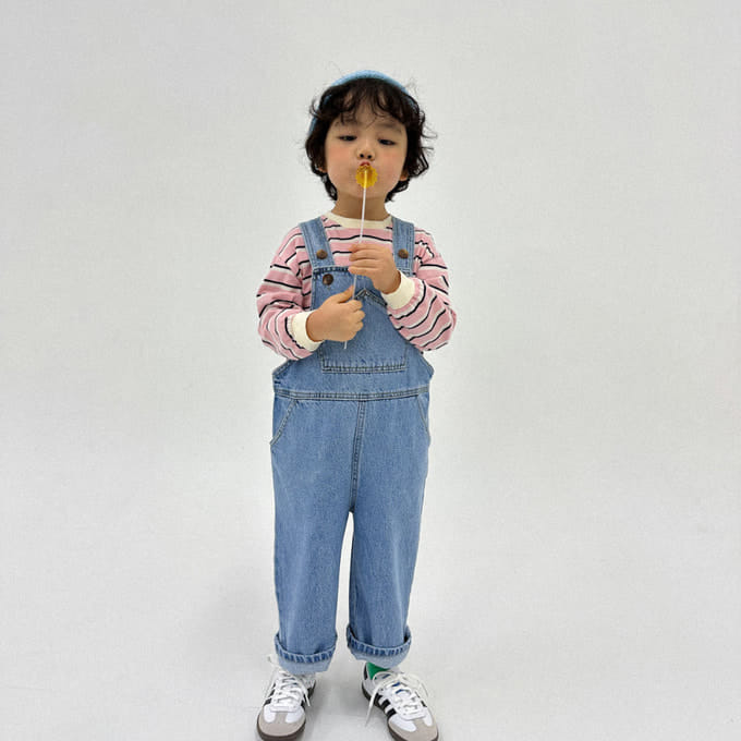 A-Market - Korean Children Fashion - #childrensboutique - Pentagon Denim Dungarees