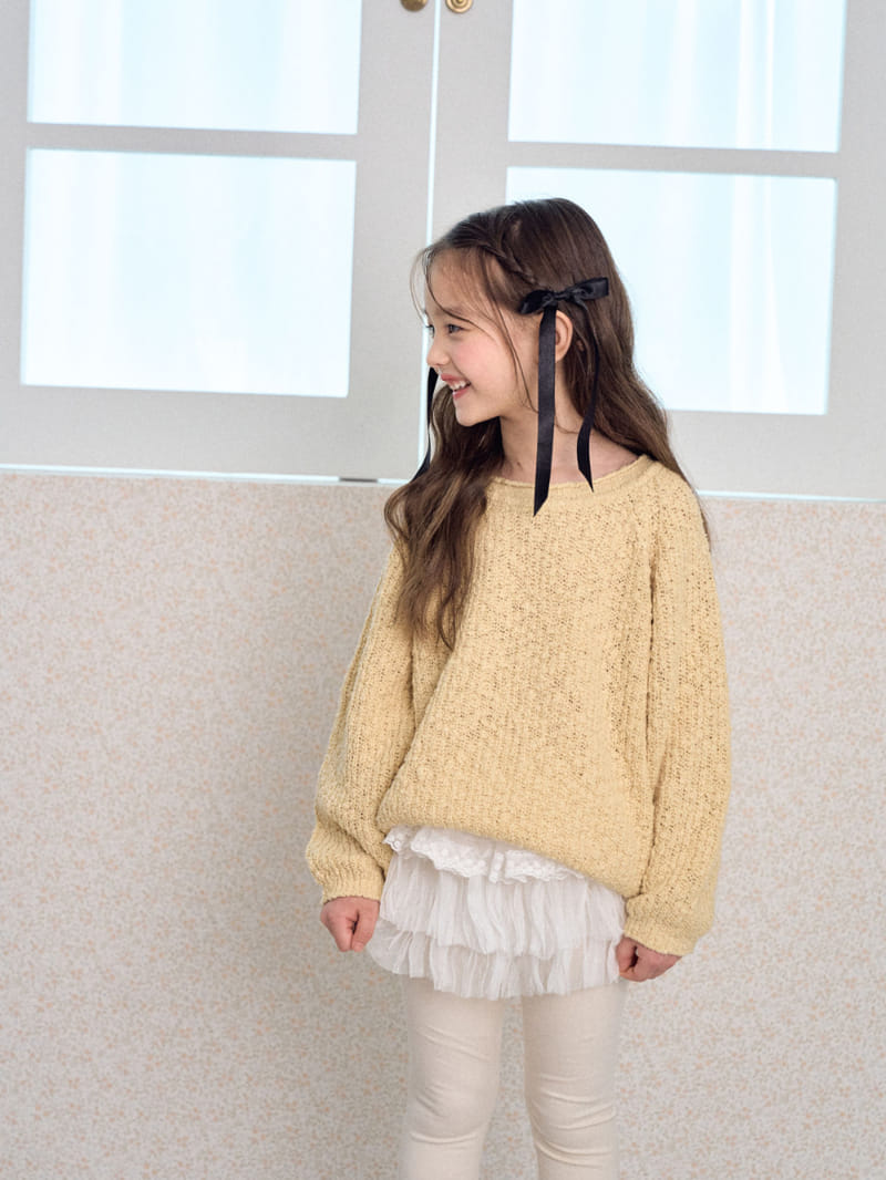 A-Market - Korean Children Fashion - #childrensboutique - Dekki Popcorn Round Knit - 3