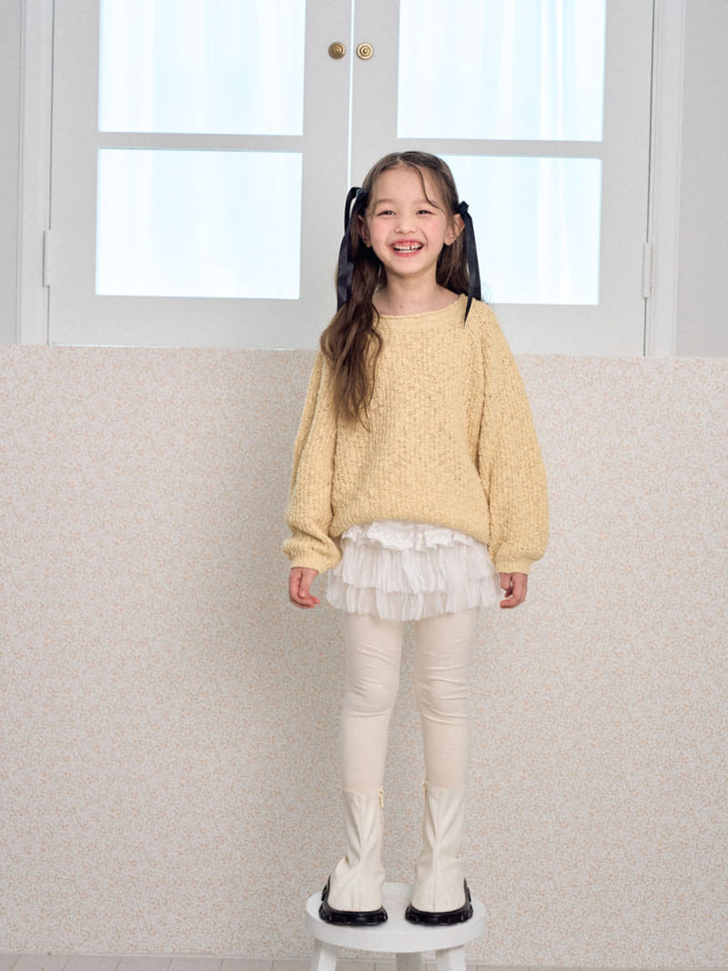 A-Market - Korean Children Fashion - #childrensboutique - Dekki Popcorn Round Knit - 4