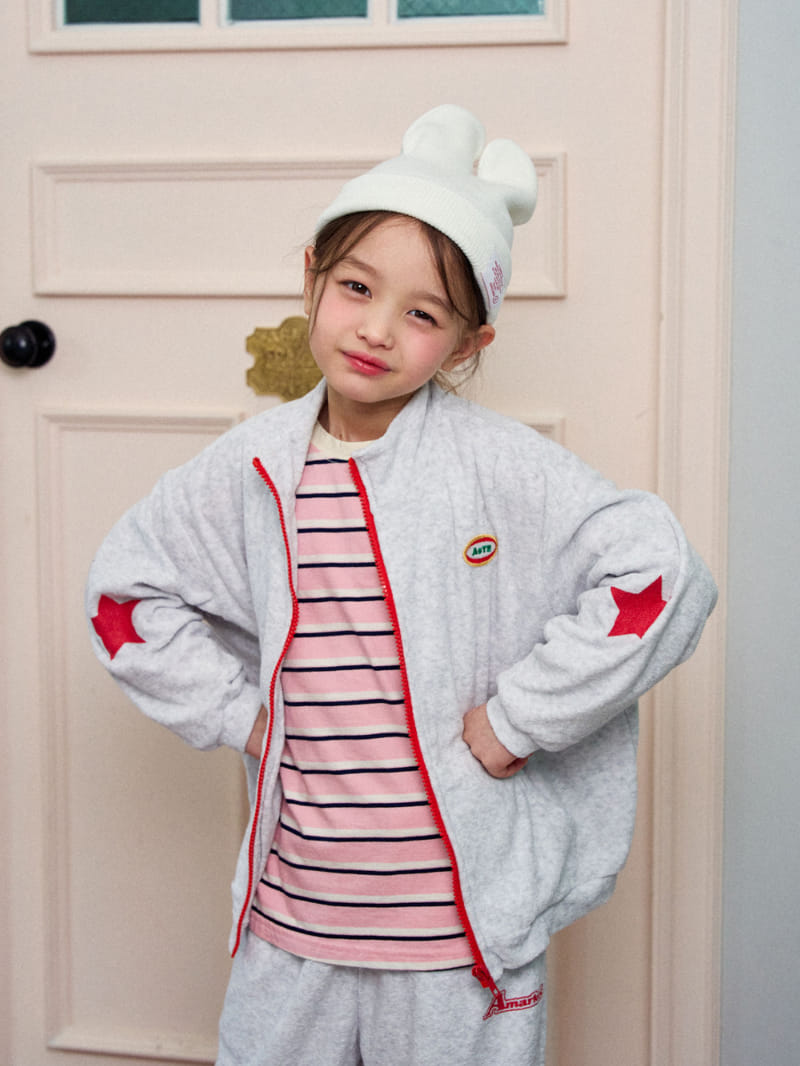 A-Market - Korean Children Fashion - #discoveringself - Star Terry Zip Up - 11