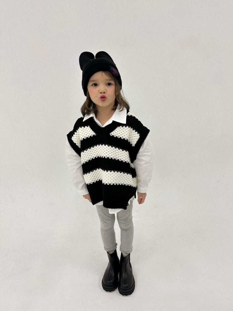 A-Market - Korean Children Fashion - #discoveringself - Big ST Vest Knit - 6