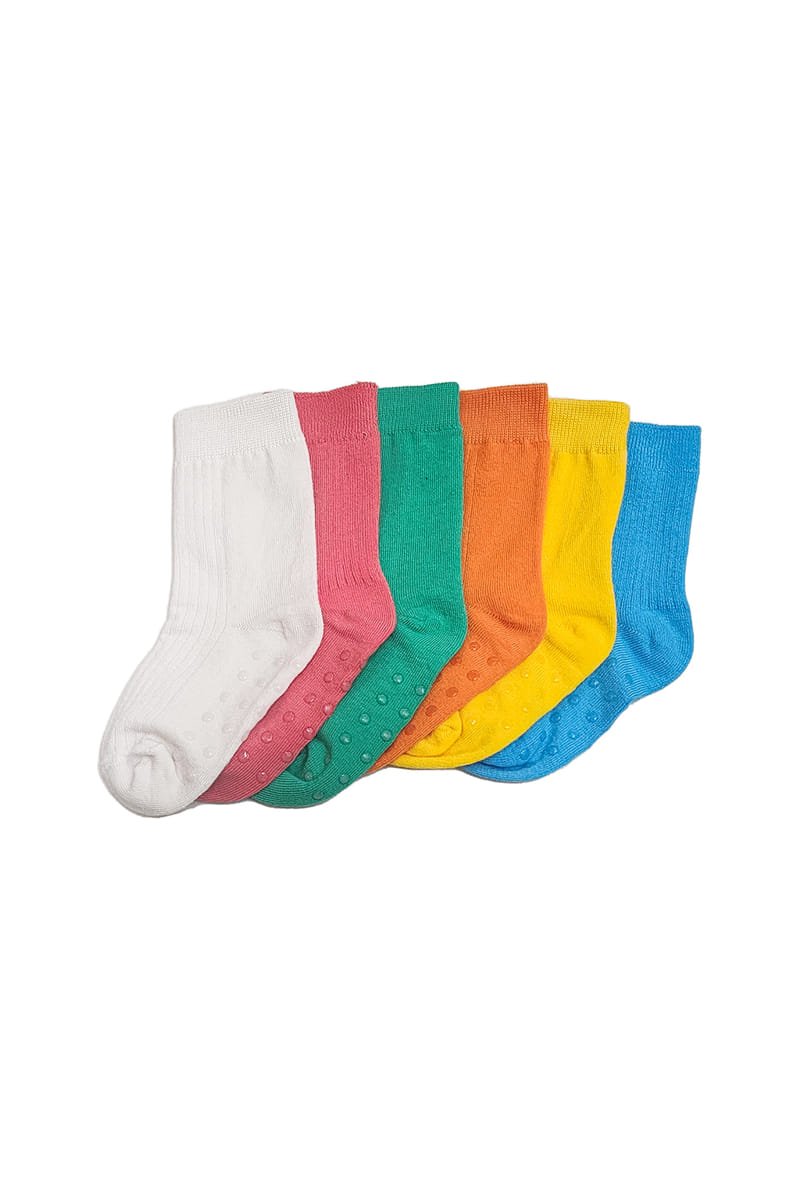 A-Market - Korean Children Fashion - #discoveringself - Solid Socks Set - 2