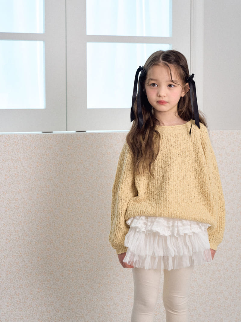 A-Market - Korean Children Fashion - #fashionkids - Dekki Popcorn Round Knit - 6