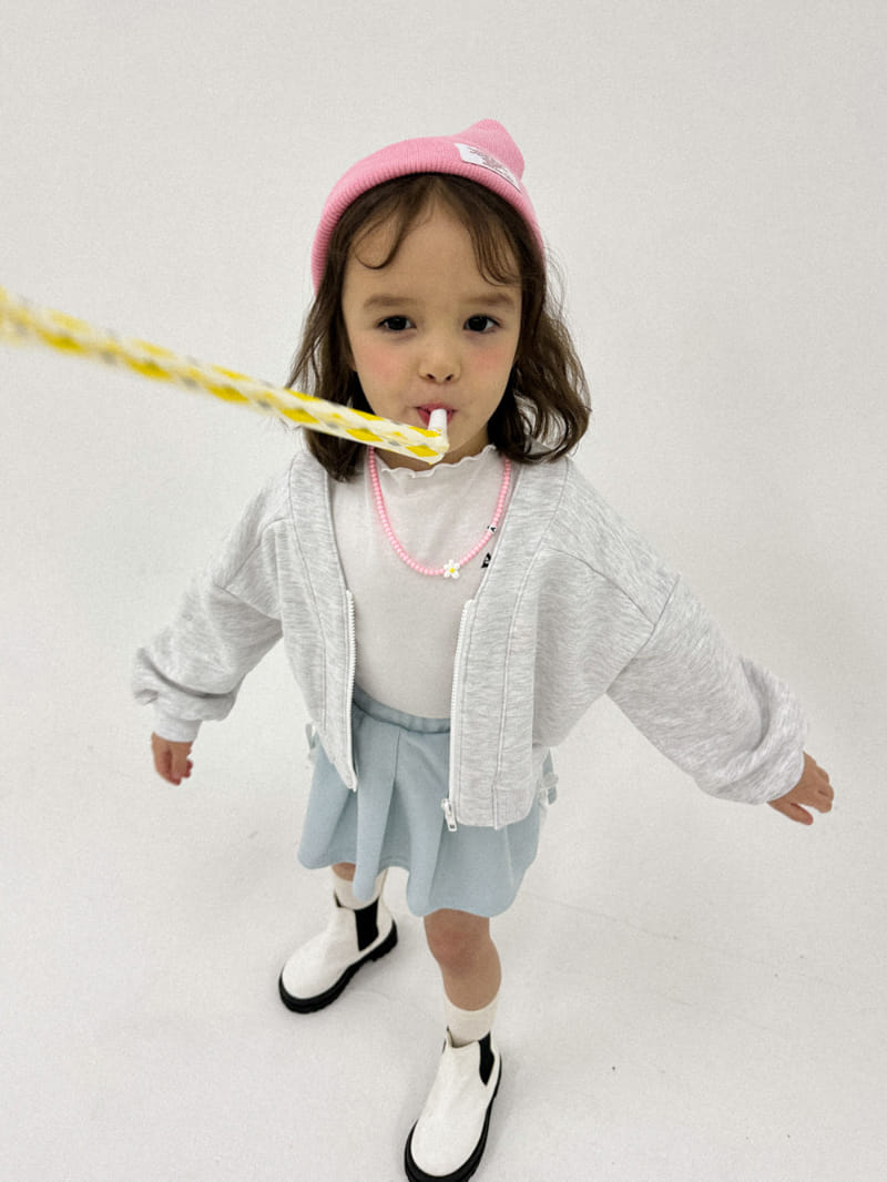 A-Market - Korean Children Fashion - #kidsshorts - V Slit Zip Up - 2