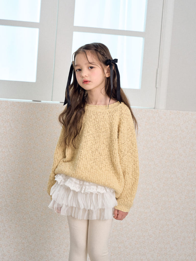 A-Market - Korean Children Fashion - #kidsshorts - Dekki Popcorn Round Knit - 7