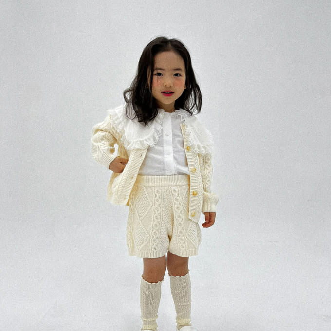 A-Market - Korean Children Fashion - #kidsshorts - Cable Dia Cardigan