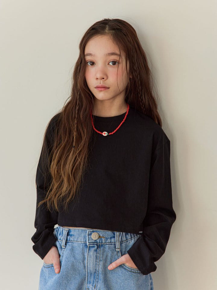 A-Market - Korean Children Fashion - #kidsshorts - Single Crop Tee - 4