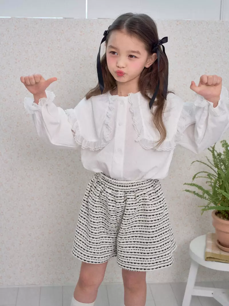 A-Market - Korean Children Fashion - #kidsstore - Tweed Shorts - 4