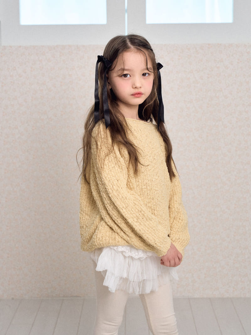 A-Market - Korean Children Fashion - #littlefashionista - Dekki Popcorn Round Knit - 11