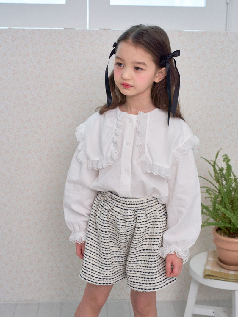 A-Market - Korean Children Fashion - #magicofchildhood - Retro Collar Blanc - 5