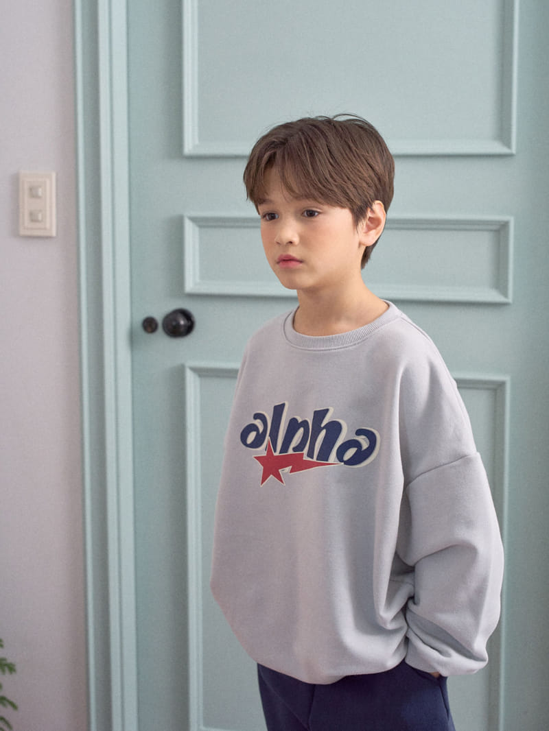 A-Market - Korean Children Fashion - #toddlerclothing - Alpha Sweatshirt - 8