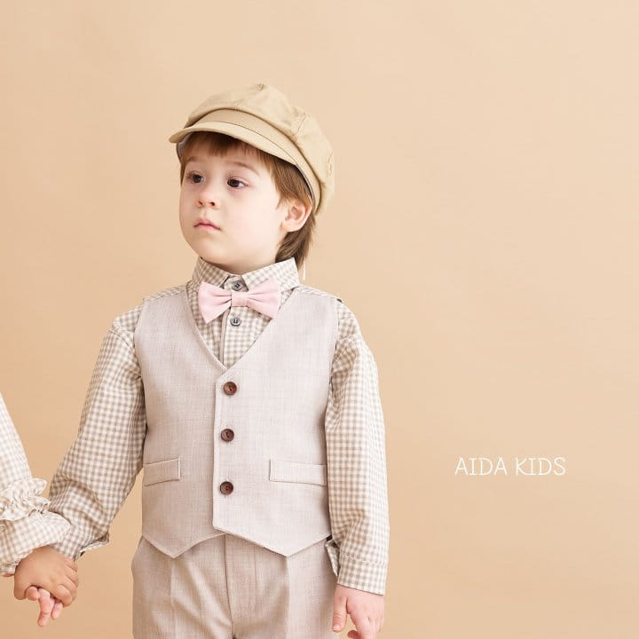 Aida - Korean Children Fashion - #childofig - New Check Shirt - 10