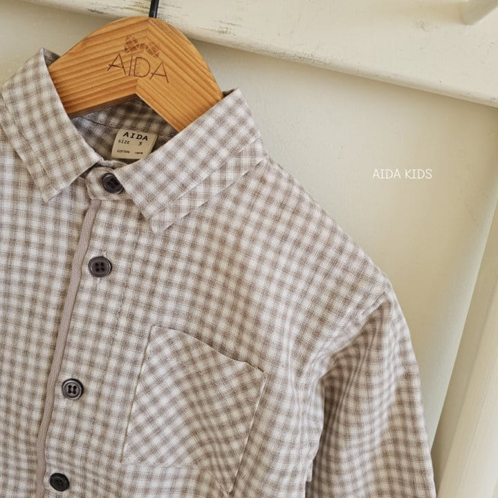 Aida - Korean Children Fashion - #littlefashionista - New Check Shirt - 3