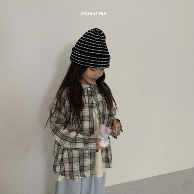 Andbutter - Korean Children Fashion - #childrensboutique - Together Check Shirt