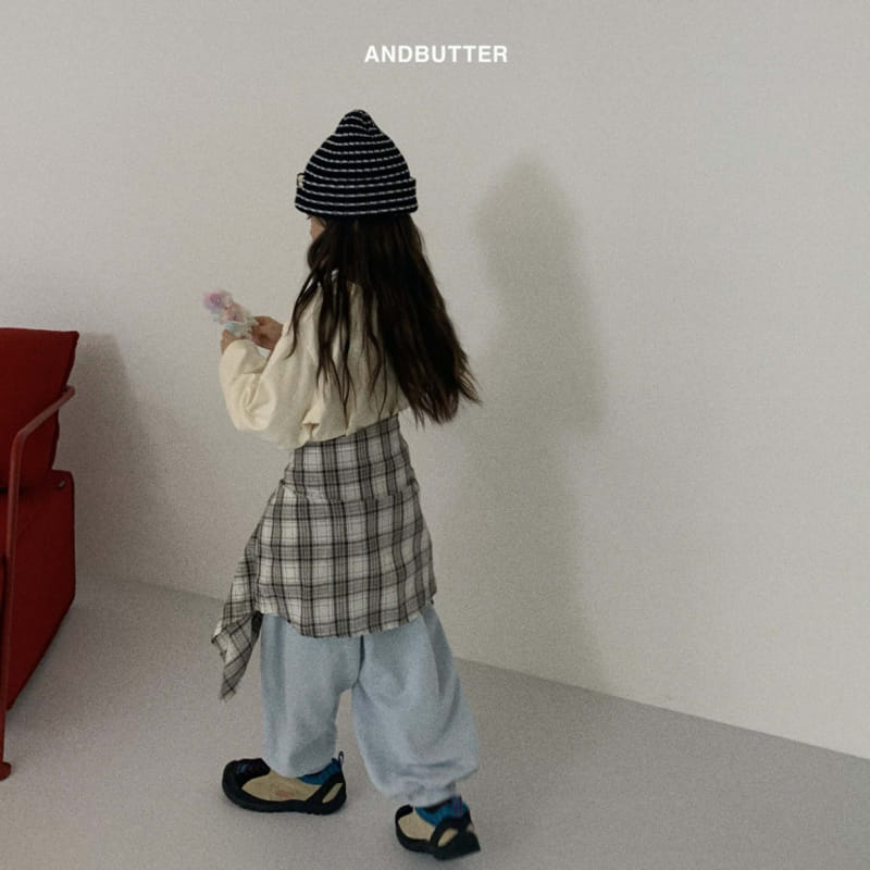 Andbutter - Korean Children Fashion - #discoveringself - Together Check Shirt - 4