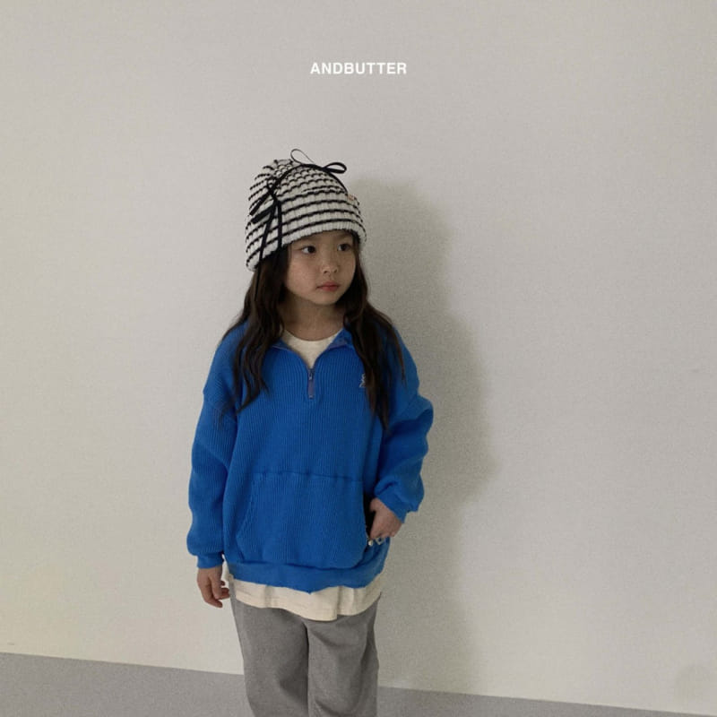 Andbutter - Korean Children Fashion - #kidzfashiontrend - Vintage Half Zip Up - 10