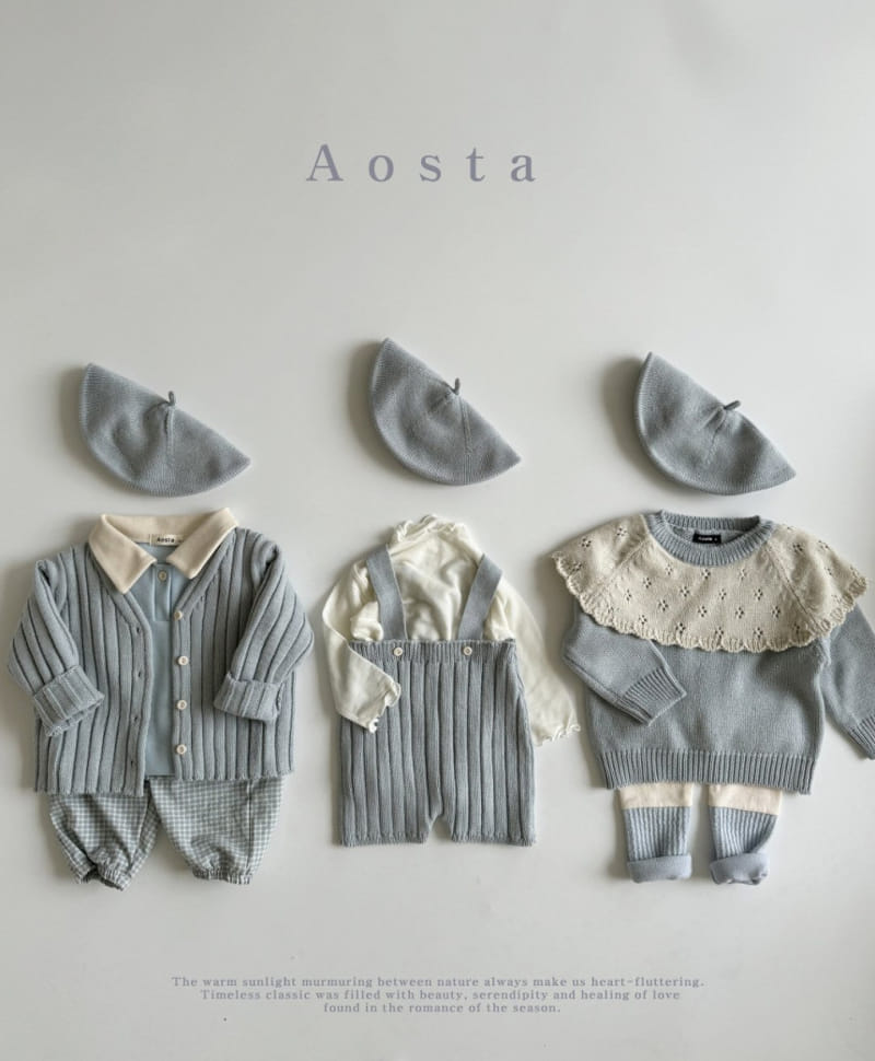 Aosta - Korean Baby Fashion - #babyboutique - Rib Knit Dungarees - 10