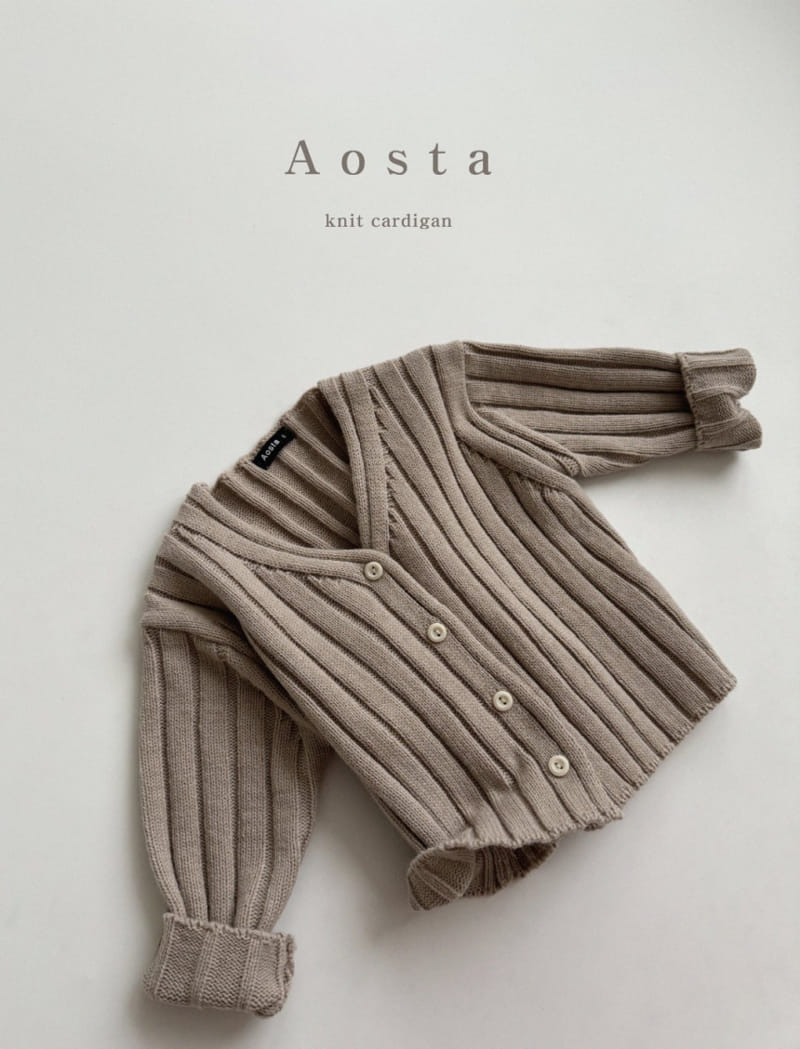 Aosta - Korean Baby Fashion - #babyboutique - Rib Knit Cardigan - 8